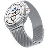 Spigen Samsung Galaxy Watch 8 40/44mm/Classic 46mm Rem Metal Fit Sølv