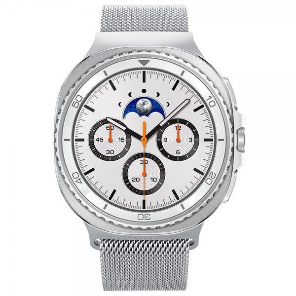 Spigen Samsung Galaxy Watch 8 40/44mm/Classic 46mm Rem Metal Fit Sølv
