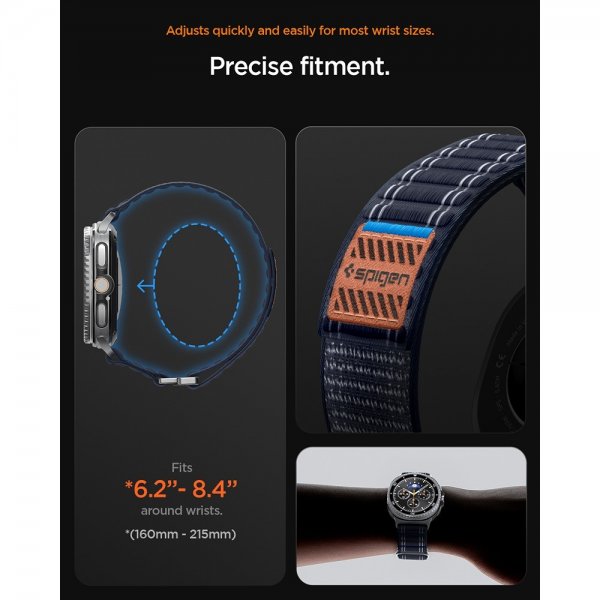 Spigen Samsung Galaxy Watch 8 40/44mm/Classic 46mm Armbånd WBF0 Navy
