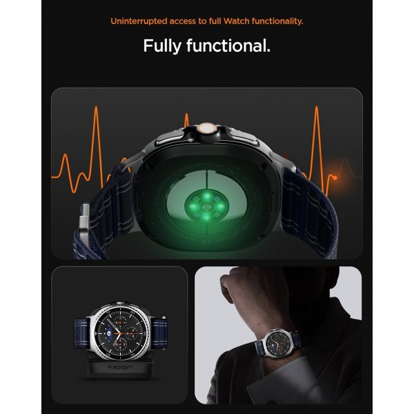 Spigen Samsung Galaxy Watch 8 40/44mm/Classic 46mm Armbånd WBF0 Navy