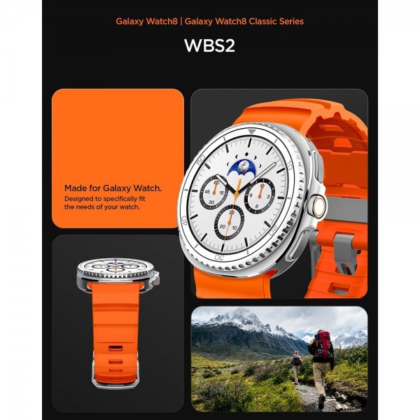 Spigen Samsung Galaxy Watch 8 40/44mm/Classic 46mm Rem WBS2 Orange