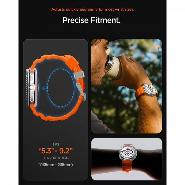 Spigen Samsung Galaxy Watch 8 40/44mm/Classic 46mm Rem WBS2 Orange