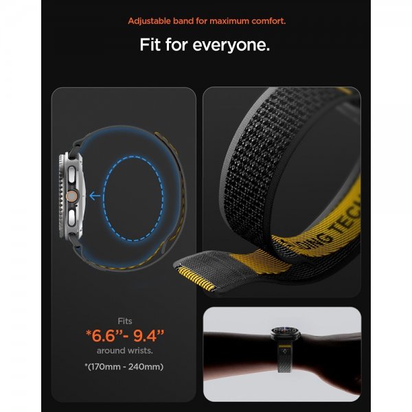 Spigen Samsung Galaxy Watch 8 40/44mm/Classic 46mm Rem Athlex Air Active Black