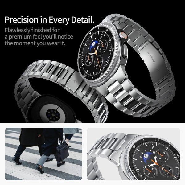 Spigen Samsung Galaxy Watch 8 40/44mm/Classic 46mm Rem Modern Fit Sølv