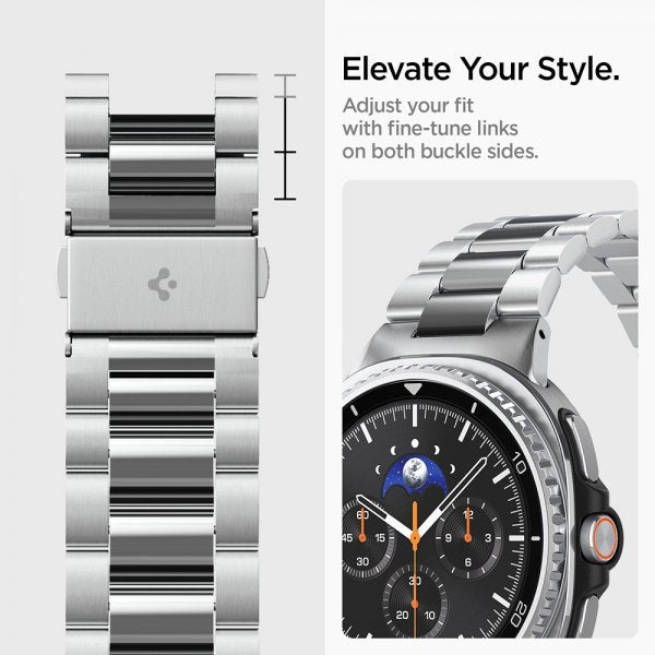 Spigen Samsung Galaxy Watch 8 40/44mm/Classic 46mm Rem Modern Fit Sølv