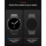 Spigen Samsung Galaxy Watch 8 40mm Rem og Cover Rugged Armor Pro Mat Sort