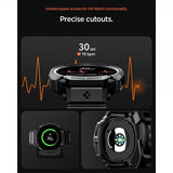 Spigen Samsung Galaxy Watch 8 40mm Rem og Cover Rugged Armor Pro Mat Sort