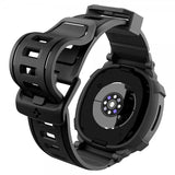 Spigen Samsung Galaxy Watch 8 44mm Armbånd og Cover Rugged Armor Pro Mat Sort