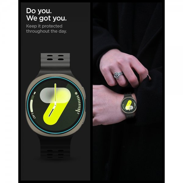 Spigen Samsung Galaxy Watch 8 40mm Skærmbeskyttelse GLAS.tR EZ Fit 2-pak