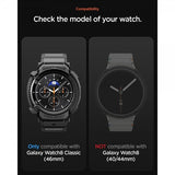 Spigen Samsung Galaxy Watch 8 Classic 46mm Armbånd og Cover Rugged Armor Pro Mat Sort