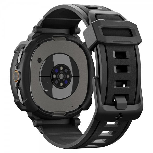 Spigen Samsung Galaxy Watch 8 Classic 46mm Armbånd og Cover Rugged Armor Pro Mat Sort