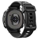 Spigen Samsung Galaxy Watch 8 Classic 46mm Armbånd og Cover Rugged Armor Pro Mat Sort