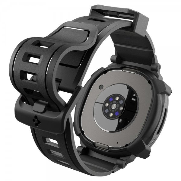 Spigen Samsung Galaxy Watch 8 Classic 46mm Armbånd og Cover Rugged Armor Pro Mat Sort