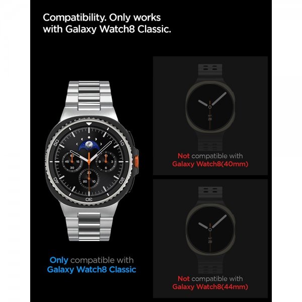 Spigen Samsung Galaxy Watch 8 Classic 46mm Skærmbeskytter GLAS.tR EZ Fit 2-pak