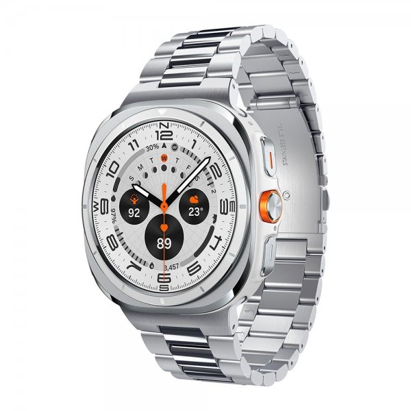 Spigen Samsung Galaxy Watch Ultra 47mm Rem Modern Fit 316L Sølv