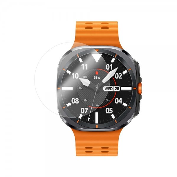 Faste Samsung Galaxy Watch Ultra Skærmbeskyttelse Hærdet Glas 2-pak
