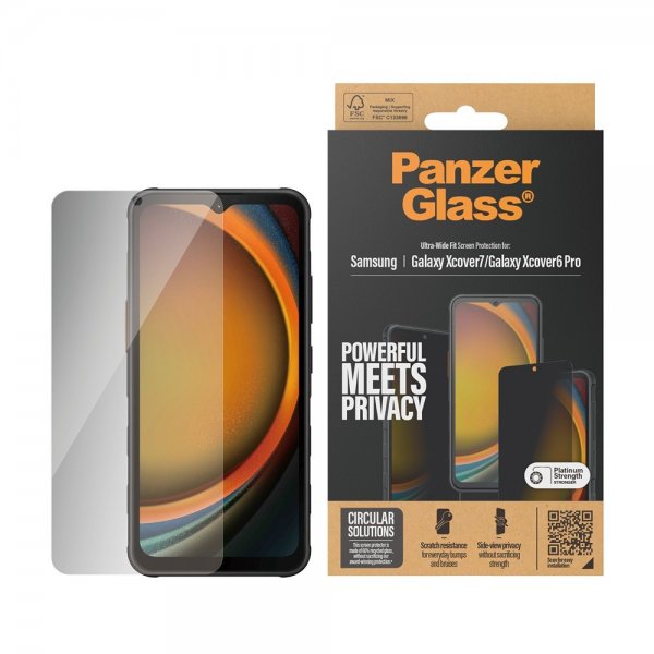 PanzerGlass Samsung Galaxy Xcover 6 Pro/Galaxy XCover 7 Skærmbeskyttelse Ultra-Wide Fit Privacy