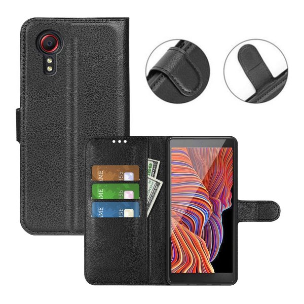 Samsung Galaxy XCover 7 Cover med Stander Sort