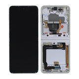 Samsung Galaxy Z Flip 3 5G 2021 (F711) Skærm med LCD Display Original - Creme