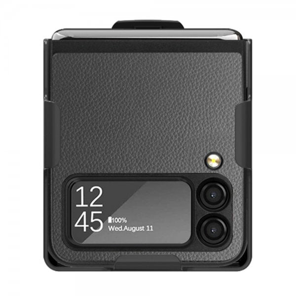 Samsung Galaxy Z Flip 3 Etui med Bælteclips Grå