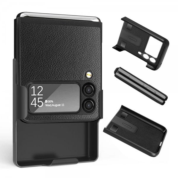 Samsung Galaxy Z Flip 3 Etui med Bælteclips Grå
