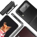 Samsung Galaxy Z Flip 3 Etui med Bælteclips Grå