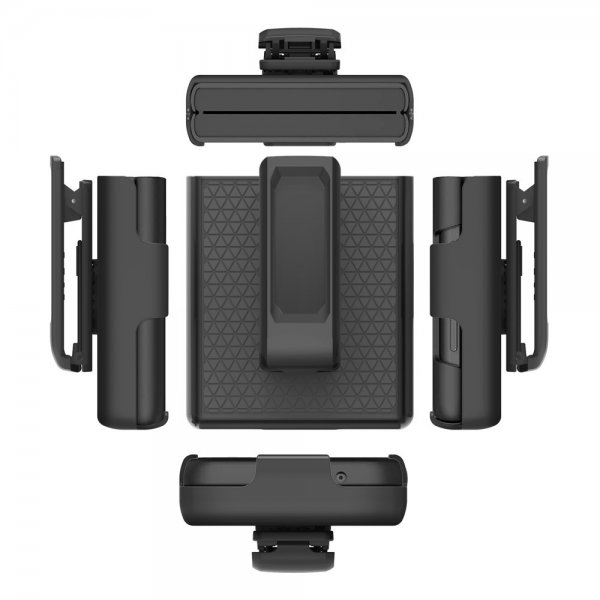 Samsung Galaxy Z Flip 3 Etui med Bælteclips Grå