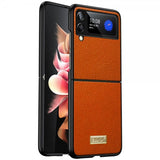 Sulada Samsung Galaxy Z Flip 4 Cover Luxury Series Orange
