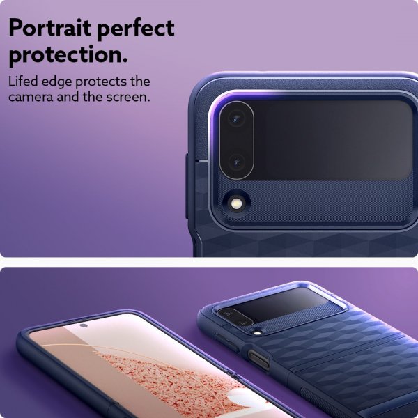 Caseology Samsung Galaxy Z Flip 4 Cover Parallax Midnight Blue
