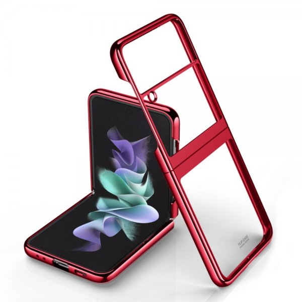 Samsung Galaxy Z Flip 4 Cover Forgyldt Kant Rød