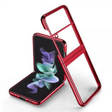 Samsung Galaxy Z Flip 4 Cover Forgyldt Kant Rød
