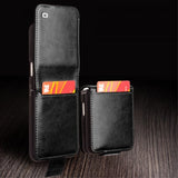 Qialino Samsung Galaxy Z Flip 5 Etui Ægte Læder Sort