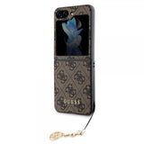 Guess Samsung Galaxy Z Flip 5 Cover 4G Charm Brun