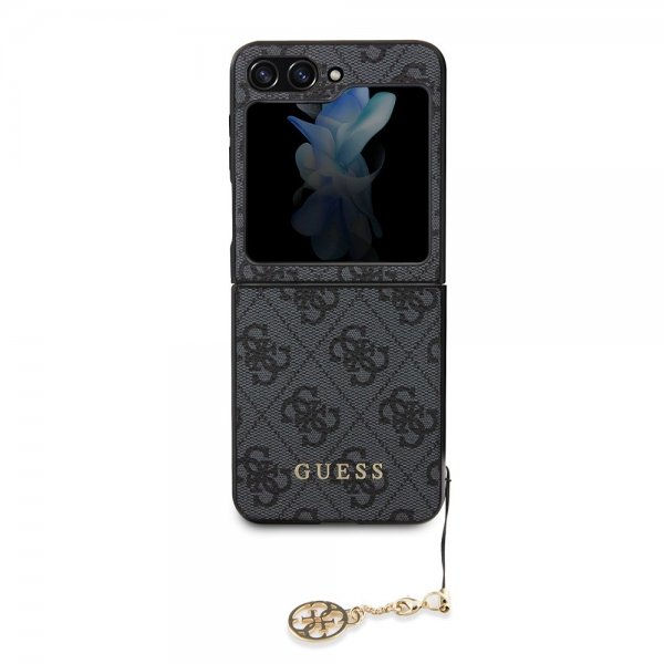 Guess Samsung Galaxy Z Flip 5 Cover 4G Charm Grå