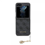 Guess Samsung Galaxy Z Flip 5 Cover 4G Charm Grå