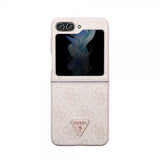 Guess Samsung Galaxy Z Flip 5 Skal 4G Metal Triangle Strass Rosa