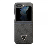 Guess Samsung Galaxy Z Flip 5 Skal 4G Metal Triangle Strass Sort