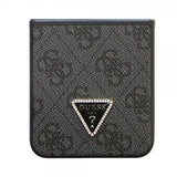 Guess Samsung Galaxy Z Flip 5 Skal 4G Metal Triangle Strass Sort