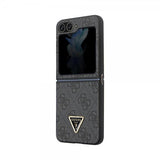 Guess Samsung Galaxy Z Flip 5 Skal 4G Metal Triangle Strass Sort