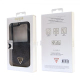 Guess Samsung Galaxy Z Flip 5 Skal 4G Metal Triangle Strass Sort