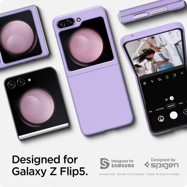 Spigen Samsung Galaxy Z Flip 5 Cover Air Skin Rose Purple