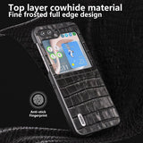 ABEEL Samsung Galaxy Z Flip 5 Cover Krokodillemønster Sort