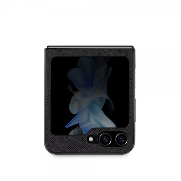 Karl Lagerfeld Samsung Galaxy Z Flip 5 Cover NFT Karl & Choupette Pin Saffiano Sort