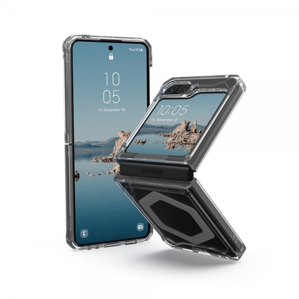 Urban Armor Gear (UAG) Samsung Galaxy Z Flip 5 Cover Plyo Pro MagSafe Ice/Silver