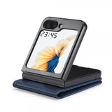 Lc.Imeeke Samsung Galaxy Z Flip 6/Flip 7 FE Cover med Kortrum Flip Blå