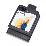 Lc.Imeeke Samsung Galaxy Z Flip 6/Flip 7 FE Etui med Kortlomme Flip Sort