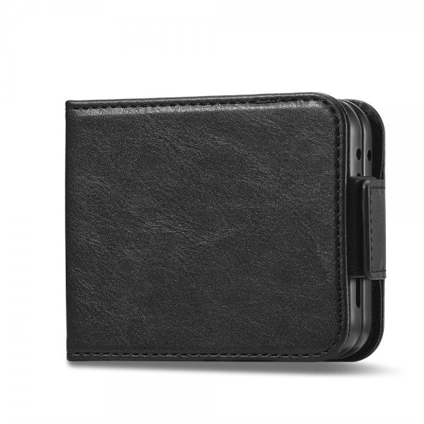 Lc.Imeeke Samsung Galaxy Z Flip 6/Flip 7 FE Etui med Kortlomme Flip Sort