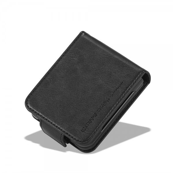 Lc.Imeeke Samsung Galaxy Z Flip 6/Flip 7 FE Etui med Kortlomme Flip Sort