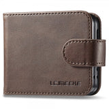 Lc.Imeeke Samsung Galaxy Z Flip 6/Flip 7 FE Cover med Kortplads og Standfunktion Mørkebrun