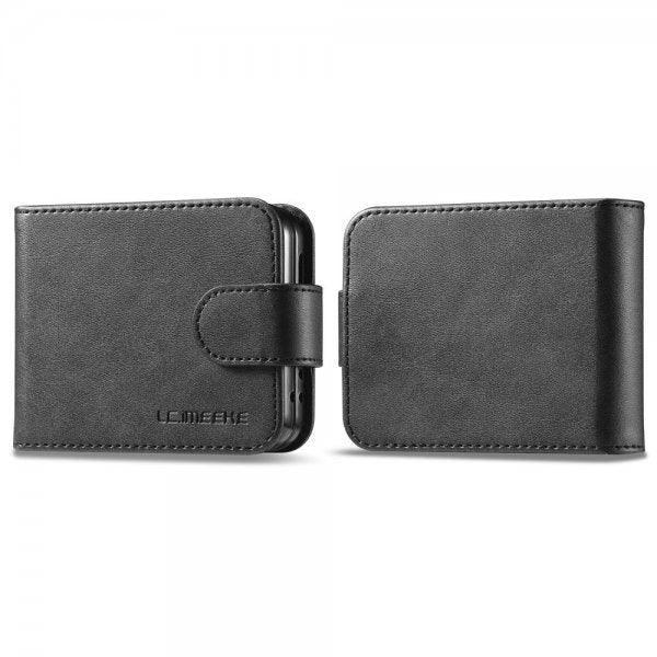 Lc.Imeeke Samsung Galaxy Z Flip 6/Flip 7 FE Cover med Kortrum Kickstand Funktion Sort